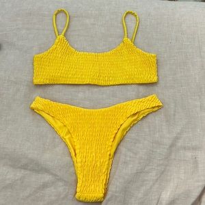 Yellow SHEIN swimsuit